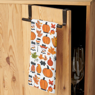 Herfst Herfst Pompoenen & Bladeren Keuken vakant Theedoek