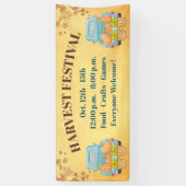 Herfst herfst Pumpkin Harvest Festival Spandoek (Verticaal)