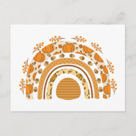 Herfst/Herfst regenboog Briefkaart