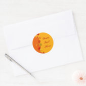Herfst / Herfst Ronde Sticker (Envelop)