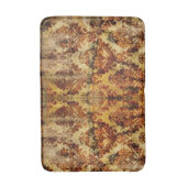 Herfst Herfst Rustiek Sinaasappel Bruin Damask Badmat (Voorkant Verticaal)