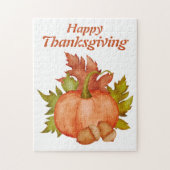 Herfst Herfst Rustieke Pompoen Happy Thanksgiving Legpuzzel (Verticaal)