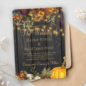 Herfst herfst rustige houtflorale herfst kaart