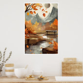 Herfst / Herfst Scene Poster (Keuken)