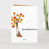 Herfst Herfst Seizoen Kaarten (Achterkant)