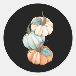 Herfst Herfst Seizoen Schattige Gekleurde Pastel P Ronde Sticker