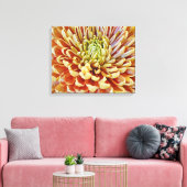 Herfst Herfst Sinaasappel Bloem Canvas Art Print (Insitu (Woonkamer))