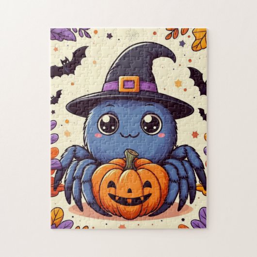 Herfst/herfst/spin/witch/halloween Legpuzzel (Verticaal)