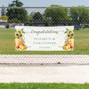 Herfst herfst - Sunflower Gefeliciteerd Weddenscha Spandoek