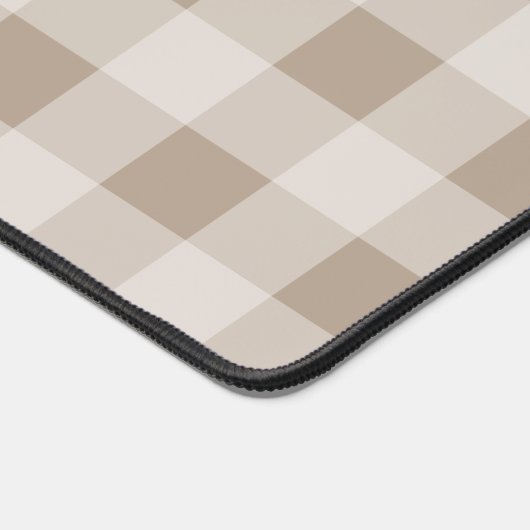 Herfst Herfst Taupe Plaid Modern gebladerte Monogr Bureaumat (Hoek)