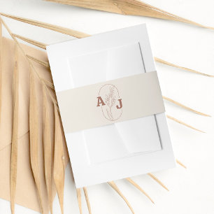 Herfst Herfst Terracotta en Cream Uitnodigingen Wikkel