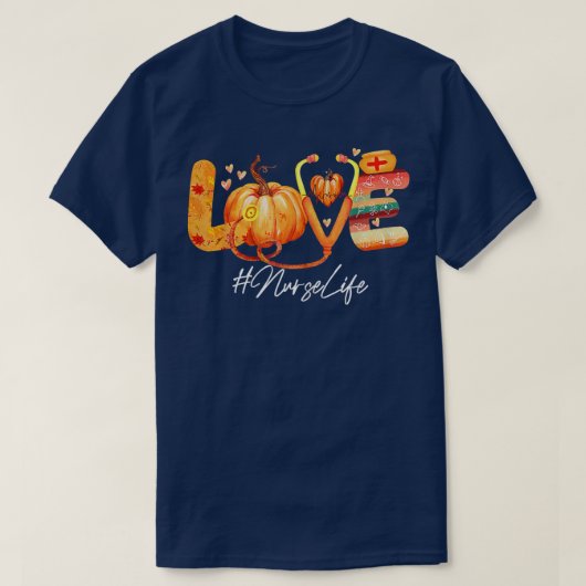 Herfst herfst Thanksg T-shirt (Design voorkant)