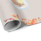 Herfst Herfst Thanksgiving Mason Jar Rustic Pineco Cadeaupapier (Rol Hoek)