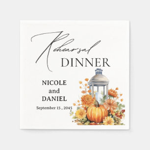 Herfst Herfst thema repetitie diner Servet