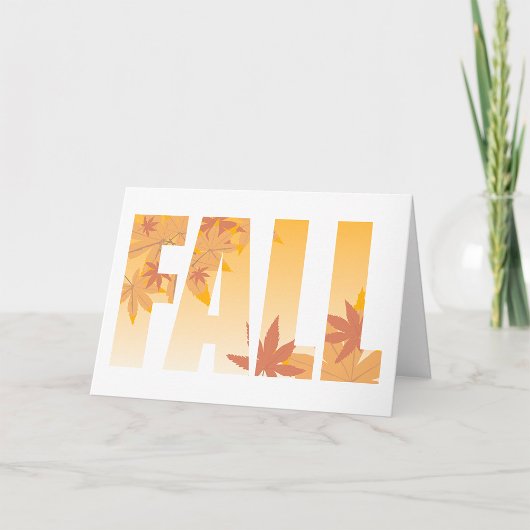Herfst Herfst Typografie Ontwerp met bladeren Kaart