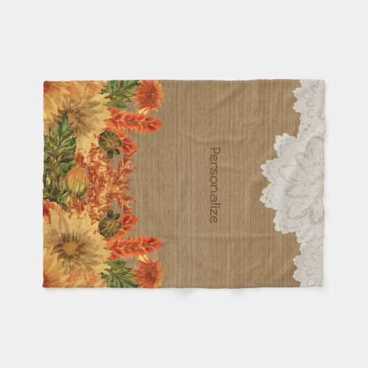 Herfst Herfst ventilatorontwerp Fleece Deken (Voorkant (Horizontaal))