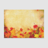 Herfst herfst verlaat grens op perkament tissuepapier (Voorkant)