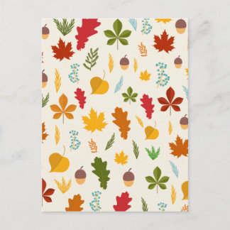 Herfst herfst vertrekt seizoensgebonden decoride t briefkaart