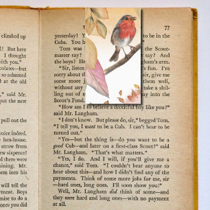 Herfst Herfst Vogel Vouwen Bladwijzer Bookmarkers Visitekaartjes