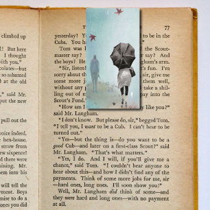 Herfst Herfst Wandelen Vouwen Bladwijzer Bookmarke Visitekaartjes