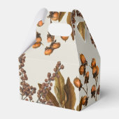 Herfst Herfst Waterverf bladeren Bedankdoosjes (Achterkant)