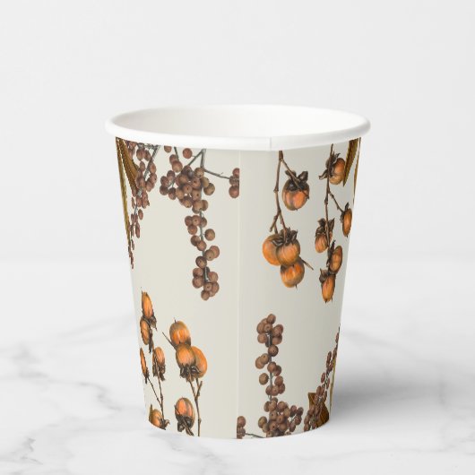 Herfst Herfst Waterverf bladeren Papieren Bekers (Rechts)