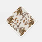 Herfst Herfst Waterverf bladeren Servet (Hoek)