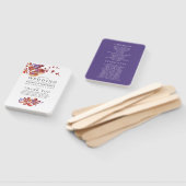 Herfst - Herfst Waterverf bruiloft programma Handwaaier (Niet-gemonteerd)