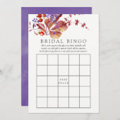 Herfst - Herfst Waterverf Vrijgezellenfeest Bingo Kaart (Voorkant / Achterkant)