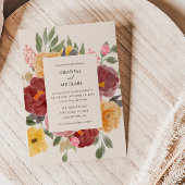 Herfst herfst Wedding | Uitnodiging