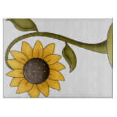 Herfst herfst - Zonnebloemontwerp Snijplank (Voorkant)