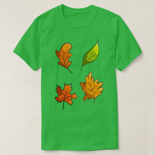 Herfst herfstbladeren1 t-shirt (Design voorkant)