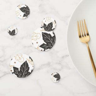 Herfst Herfstbladeren Feest Tafel Decoratie Confetti