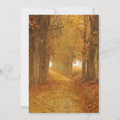 Herfst Herfstbladeren Mason Pot Lichten Bruiloft Kaart (Achterkant)