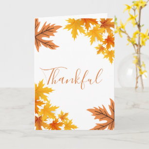 Herfst Herfstbladeren Thanksgiving Centrumstukken Kaart