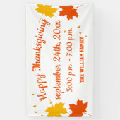 Herfst herfstbladeren Thanksgiving Spandoek (Verticaal)