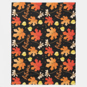 Herfst herfstbladeren vallen fleece deken (Voorkant)