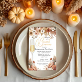 Herfst Herfstbloemen Brunch en Bubbly Kaart