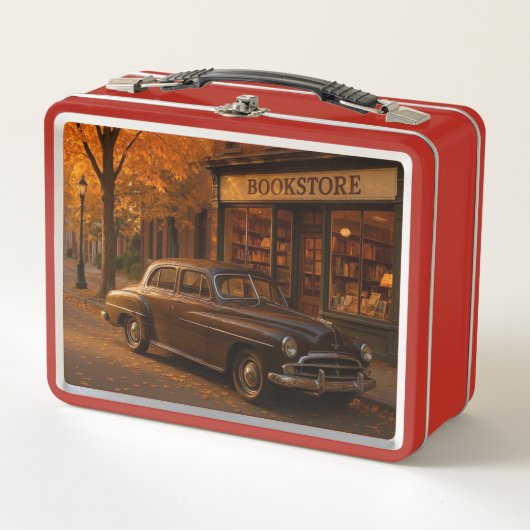  Herfst/Herfstboekwinkel & auto (Voorkant)