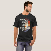 Herfst herfstseizoen, pompoenkruid en alles n t-shirt (Voorkant volledig)
