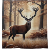 Herfst Herten Douchegordijn (Voorkant)