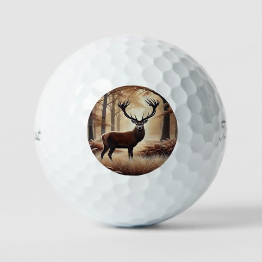Herfst herten golfballen (Voorkant)