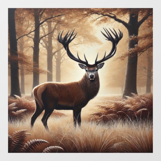 Herfst Herten Window Cling Raamsticker (Vel)