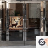 Herfst Herten Window Cling Raamsticker (Kantoordeur)