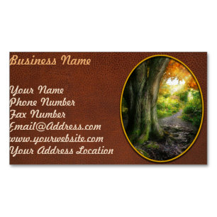 Herfst - Het pad naar oma's huis Magnetisch Visitekaartje