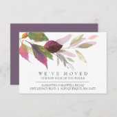 Herfst Home Moving Announge Waterverf Botanisch (Voorkant / Achterkant)