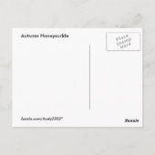 Herfst Honeysuckle ~ briefkaart (Achterkant)
