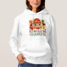 Herfst hoodie met dankbaar hart