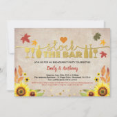 Herfst houdt de staaf zonnebloem in het huishoude kaart (Voorkant)