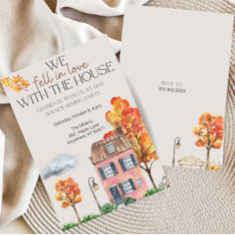 Herfst Housewarming Party | Herfst Waterverf Kaart